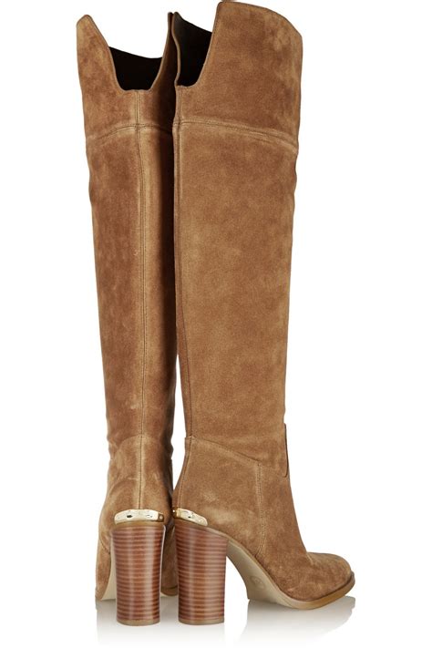 michael kors regina brown suede boots|Michael Kors Regina Suede Boots .